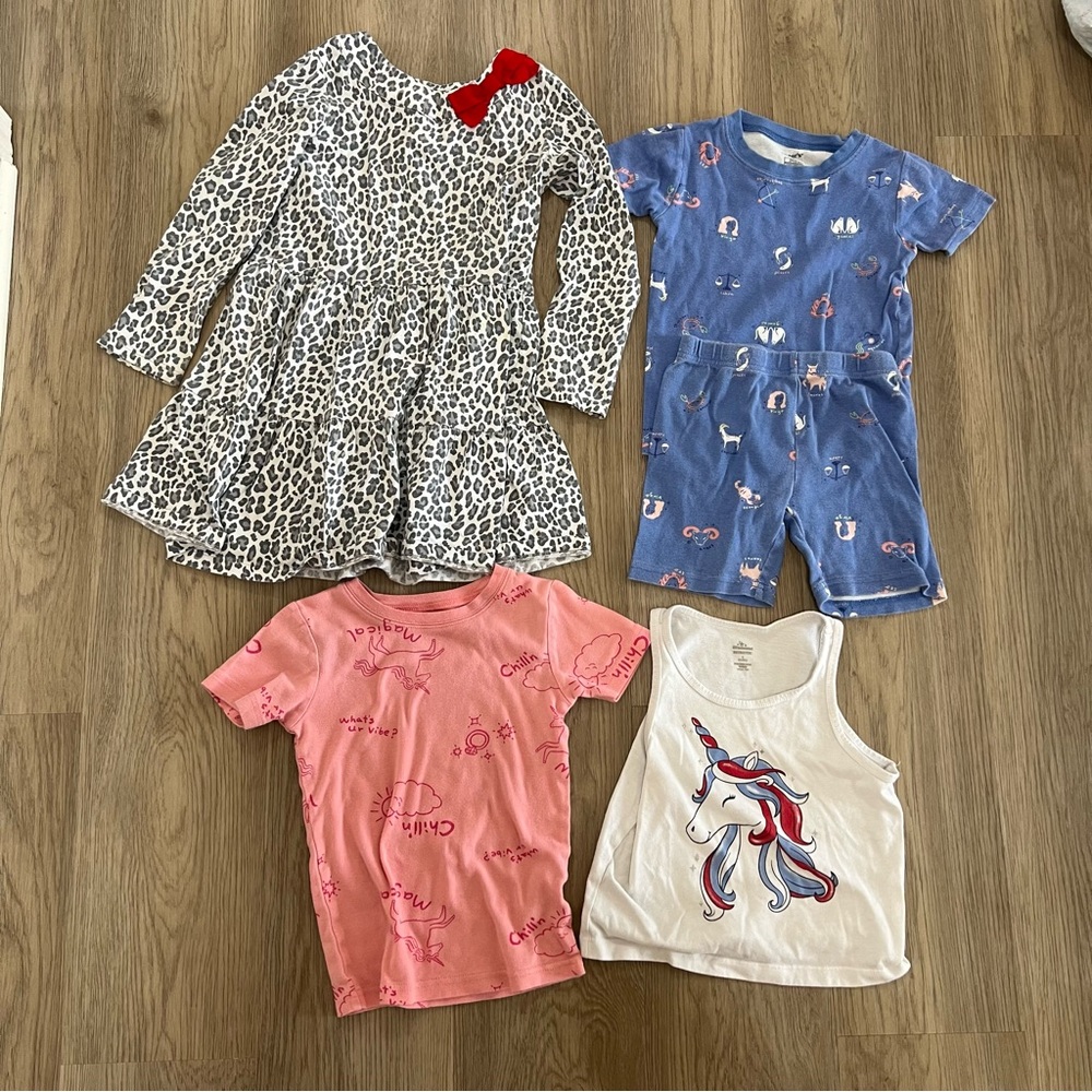 Girls carters size 6 clothing bundle